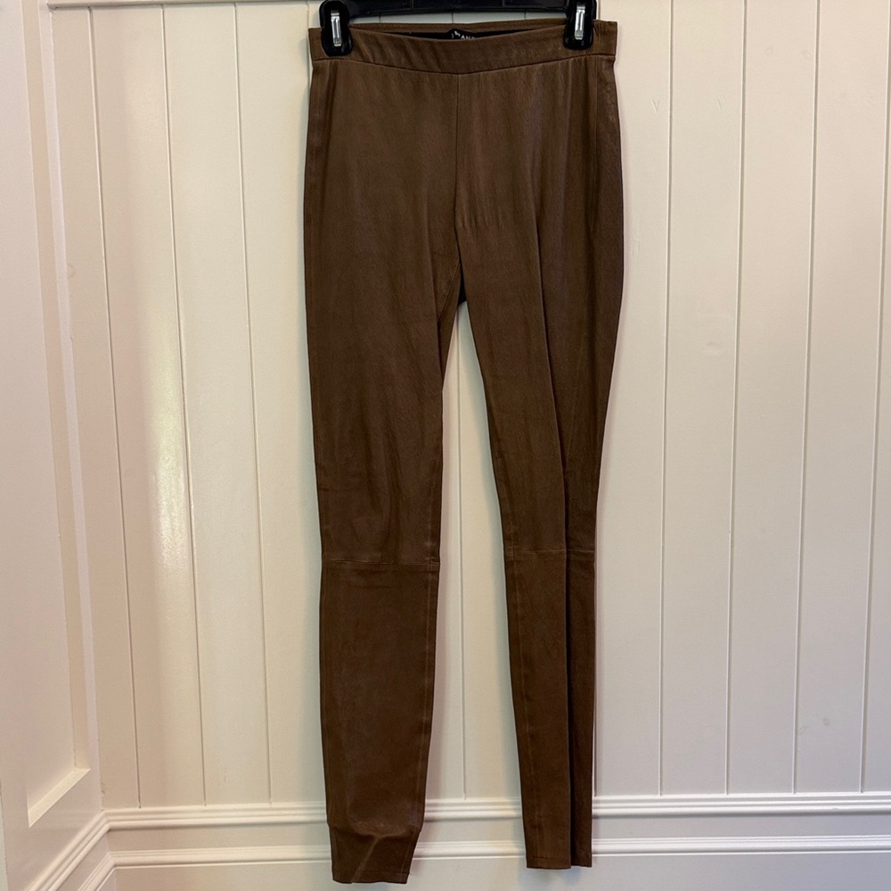 J Brand Brown Leather Leggings